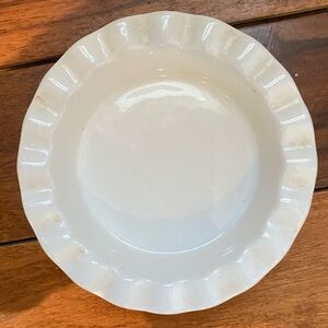 Mini White Ceramic bowl scalloped